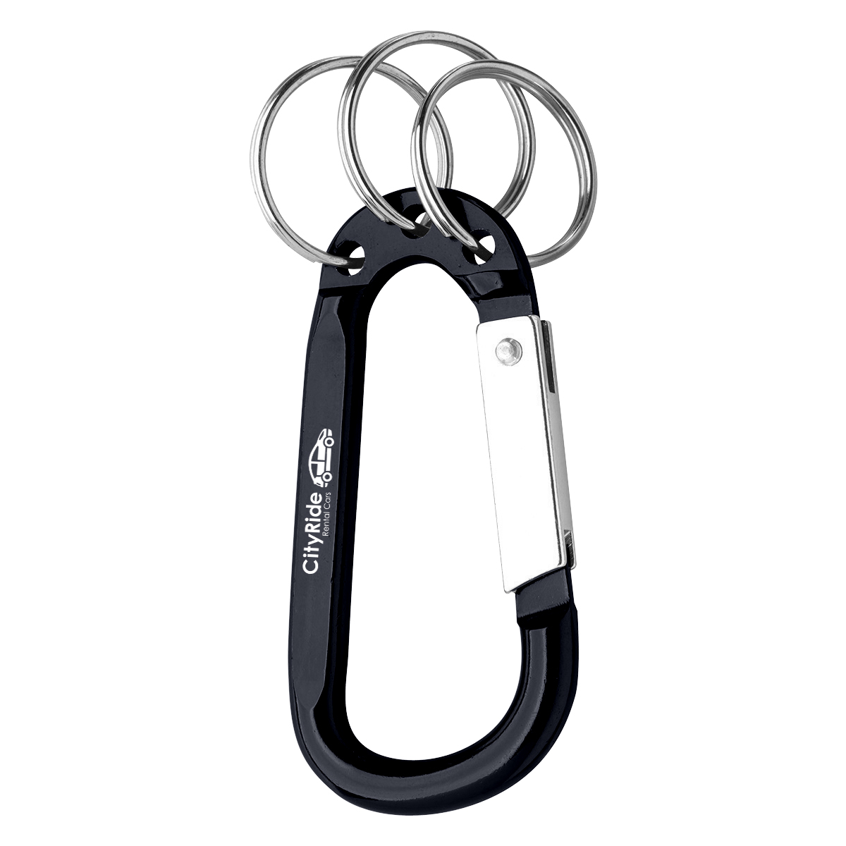 8mm Carabiner With Triple Split Ring 1
