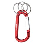 8mm Carabiner With Triple Split Ring - 2090 RED Laser 8mm Carabiner With Triple Split Ring - 2090 RED Laser