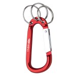 8mm Carabiner With Triple Split Ring - 2090 RED Blank 8mm Carabiner With Triple Split Ring - 2090 RED Blank