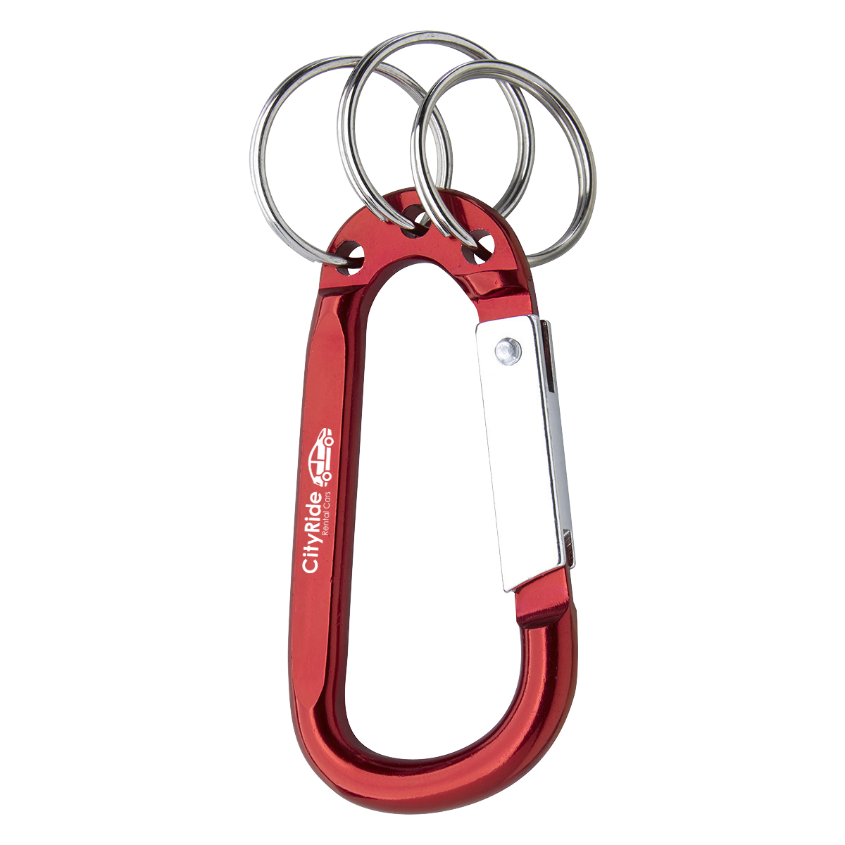 8mm Carabiner With Triple Split Ring 1