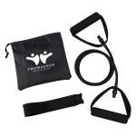 Yoga Stretch Band In Carry Pouch - 7876 BLK Silkscreen Yoga Stretch Band In Carry Pouch - 7876 BLK Silkscreen