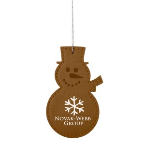 Leatherette Ornament – Snowman 1 Leatherette Ornament – Snowman 1