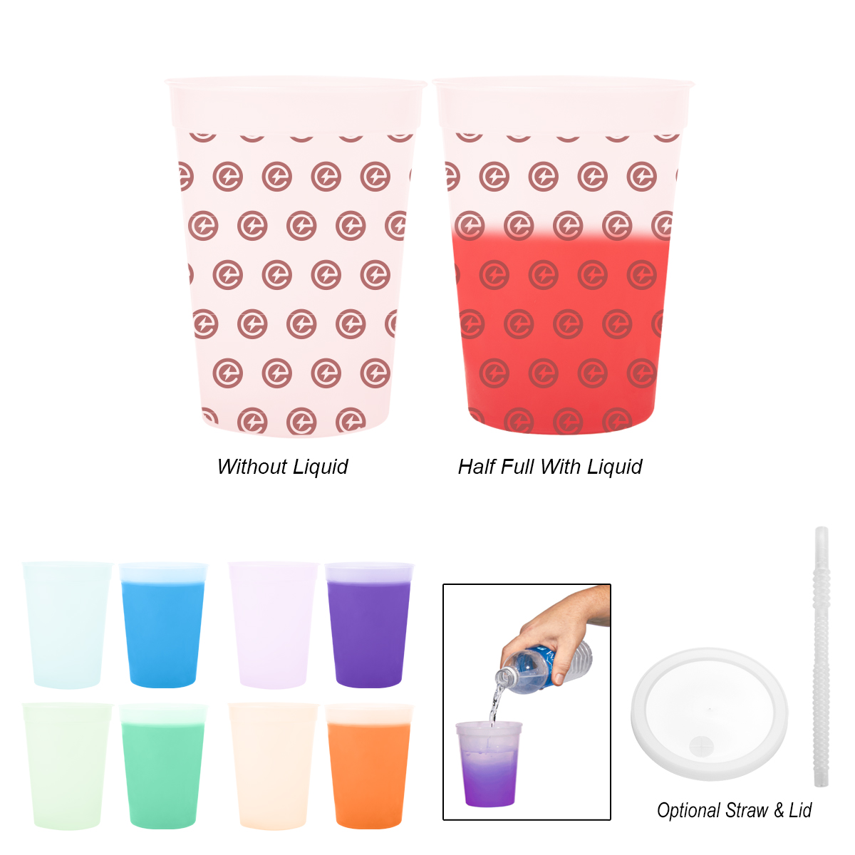 12 Oz. Full Color Mood Stadium Cup 1