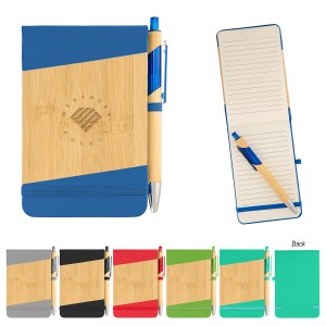 Bamboo Look Jotter & Pen 1 Bamboo Look Jotter & Pen 1