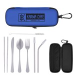 Dine N' Dash Travel Utensil Kit - 95234 BLU Silkscreen Dine N' Dash Travel Utensil Kit - 95234 BLU Silkscreen