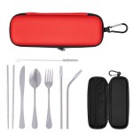 Dine N' Dash Travel Utensil Kit - 95234 RED Blank Dine N' Dash Travel Utensil Kit - 95234 RED Blank