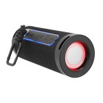 Wireless Barrel Speaker Flashlight - 25267 BLK Angle Wireless Barrel Speaker Flashlight - 25267 BLK Angle