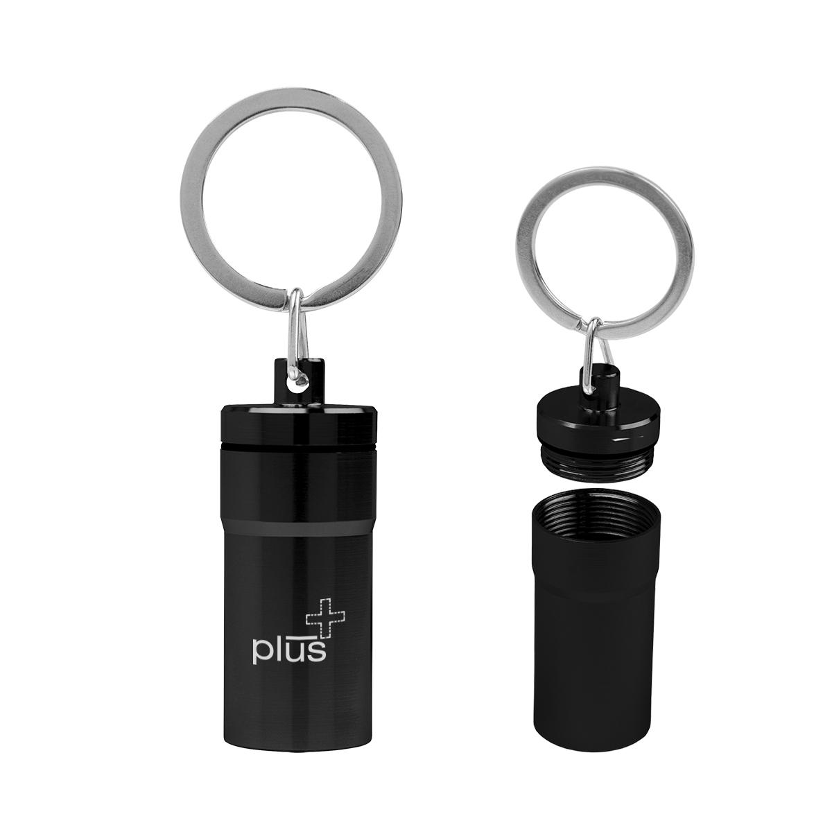 Aluminum Pill Holder Keychain 1
