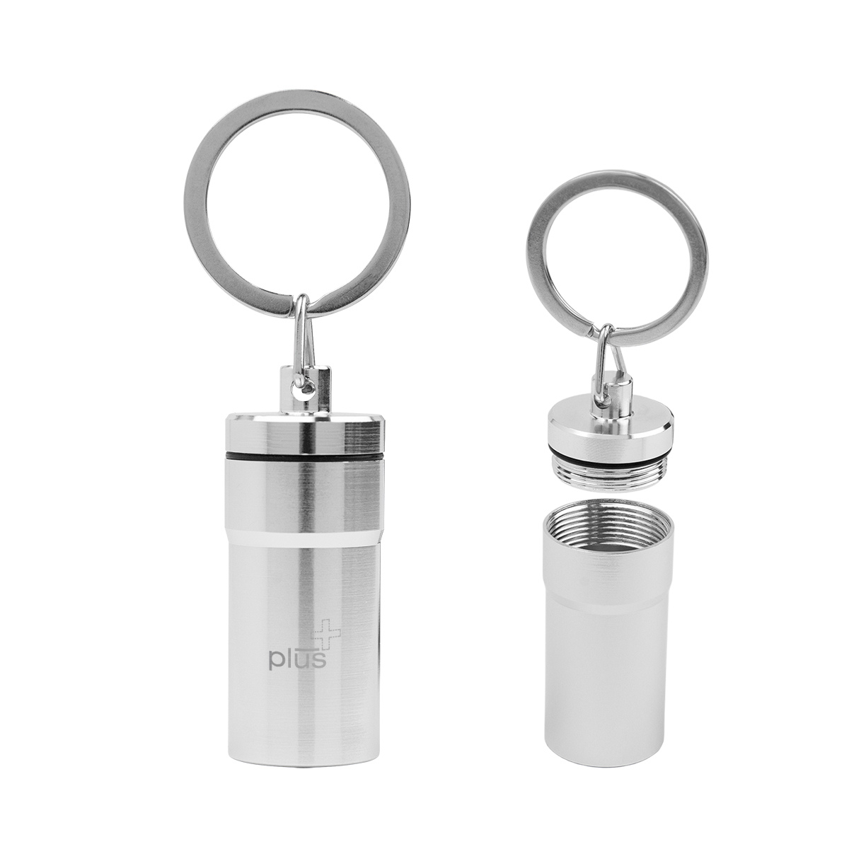 Aluminum Pill Holder Keychain 1