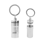 Aluminum Pill Holder Keychain - 25443 METSIL Padprint Aluminum Pill Holder Keychain - 25443 METSIL Padprint