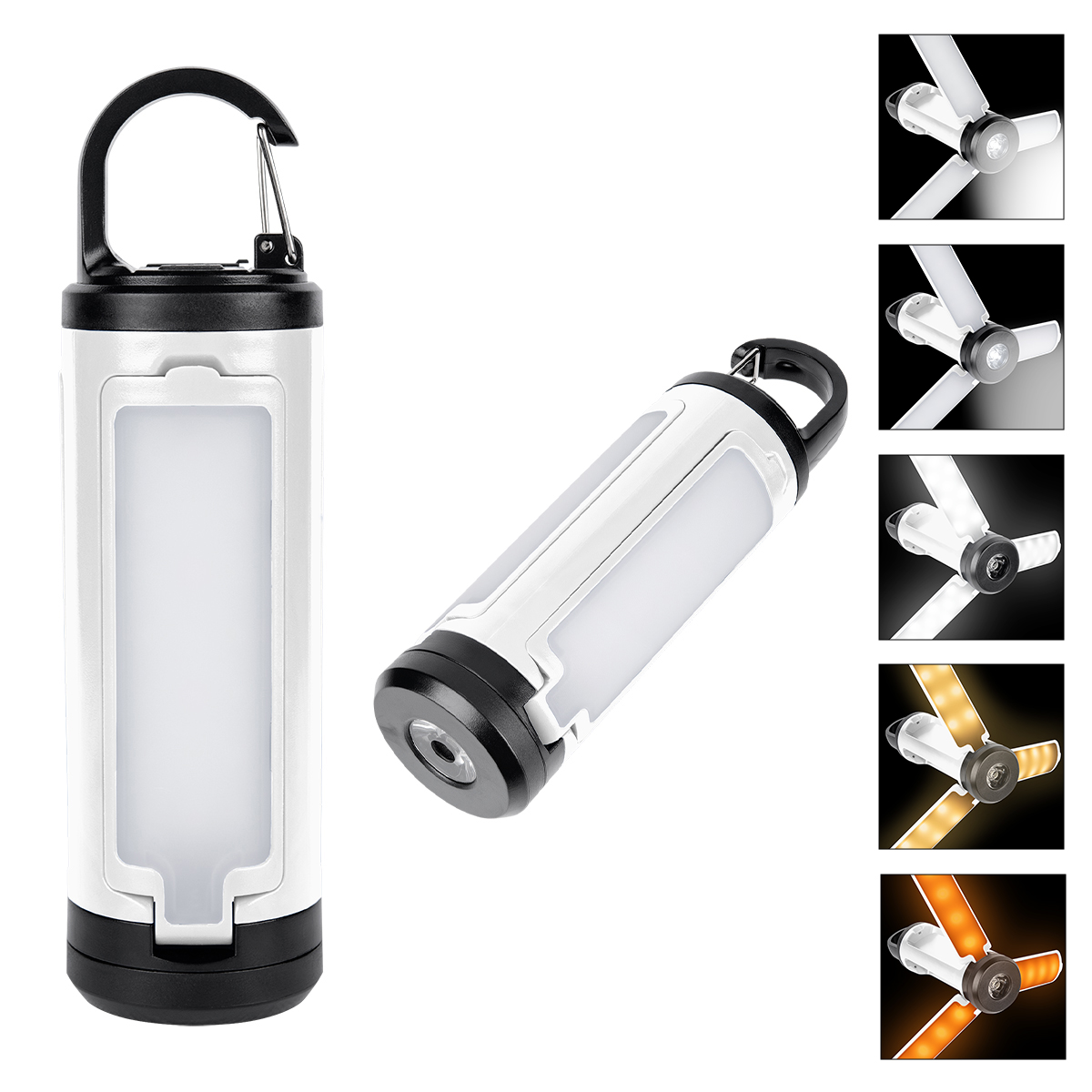 Led Multi-function Rechargeable Lantern With Carabiner 1