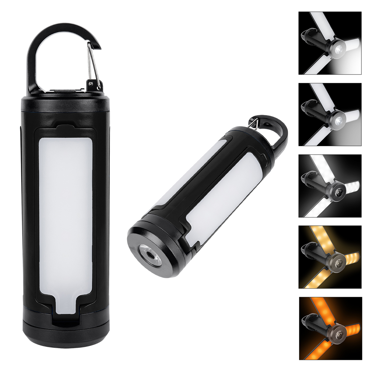 Led Multi-function Rechargeable Lantern With Carabiner 1