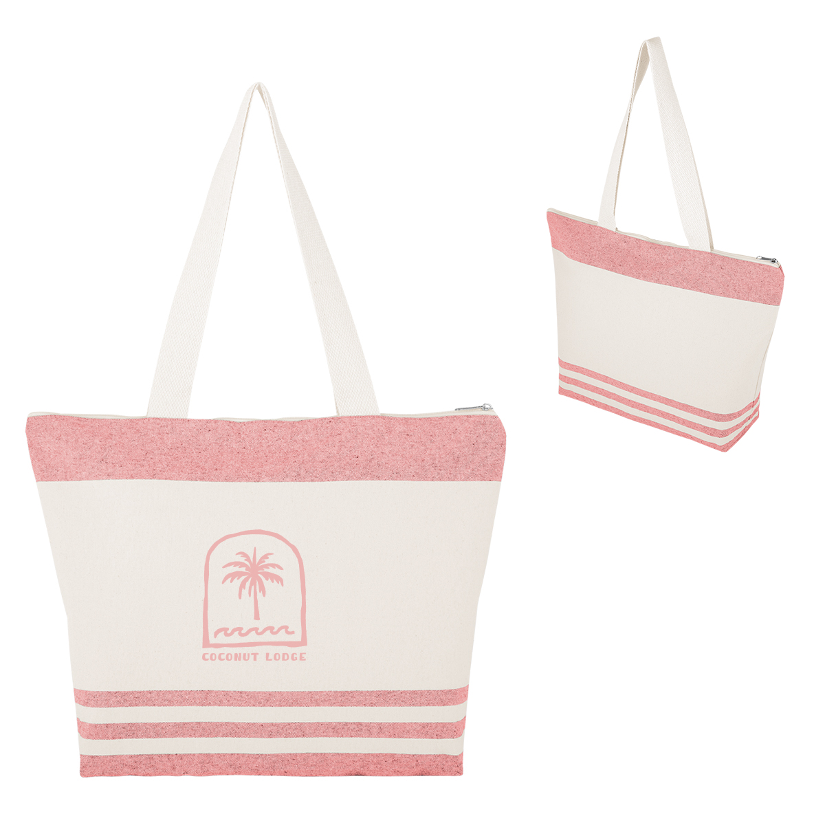 Marlo 10 Oz. Recycled Cotton Zippered Tote Bag 1