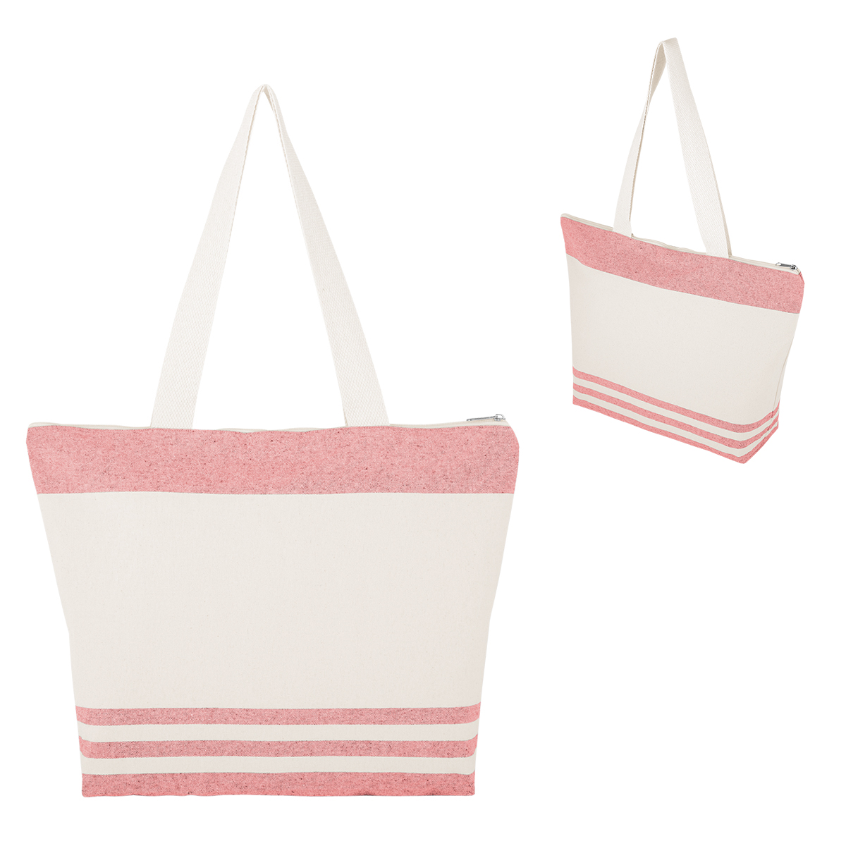 Marlo 10 Oz. Recycled Cotton Zippered Tote Bag 1