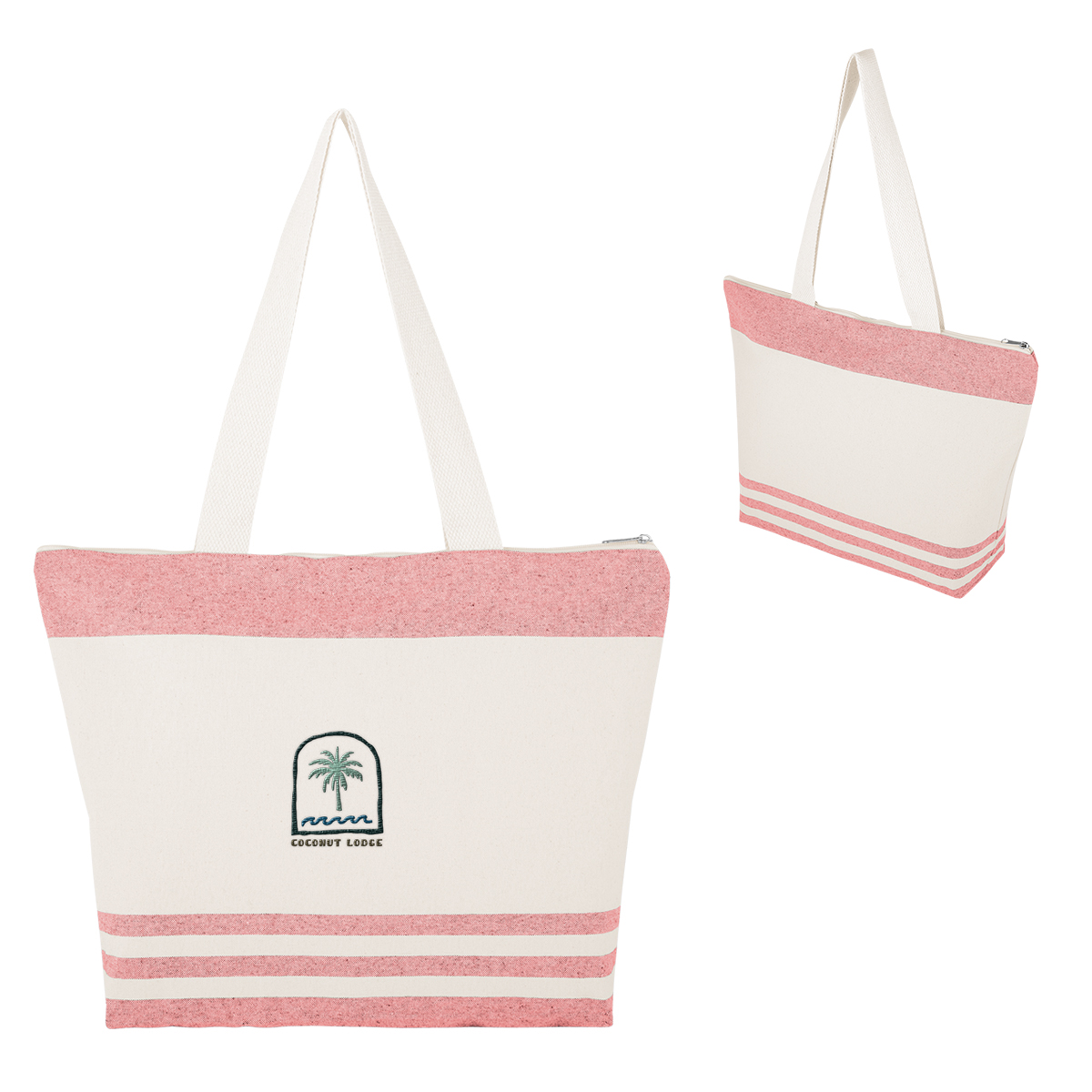 Marlo 10 Oz. Recycled Cotton Zippered Tote Bag 1