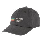 Varsity Washed Cotton Cap - 15076 WSHBLK Embroidery Varsity Washed Cotton Cap - 15076 WSHBLK Embroidery