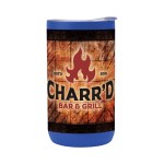 12 Oz. Full Color 4-in-1 Double Walled Can Cooler - 550404 BLU Megabrite 12 Oz. Full Color 4-in-1 Double Walled Can Cooler - 550404 BLU Megabrite