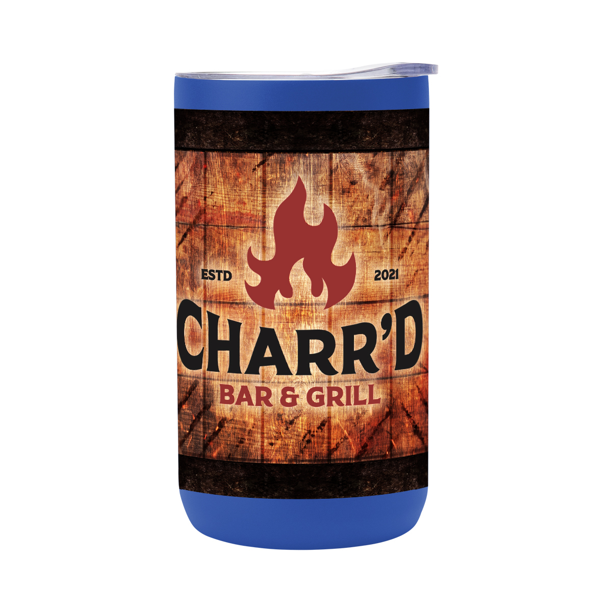 12 Oz. Full Color 4-in-1 Double Walled Can Cooler 1