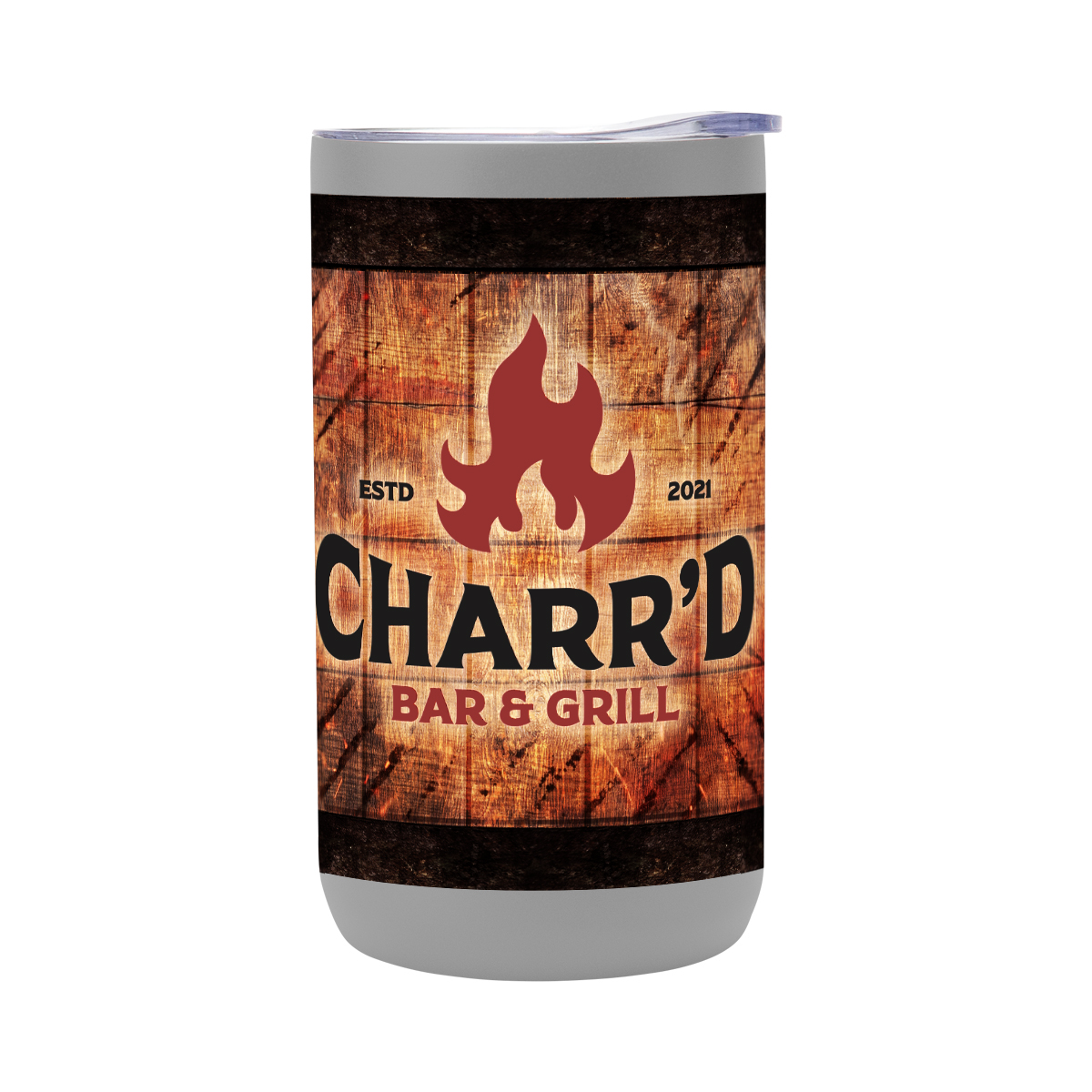 12 Oz. Full Color 4-in-1 Double Walled Can Cooler 1