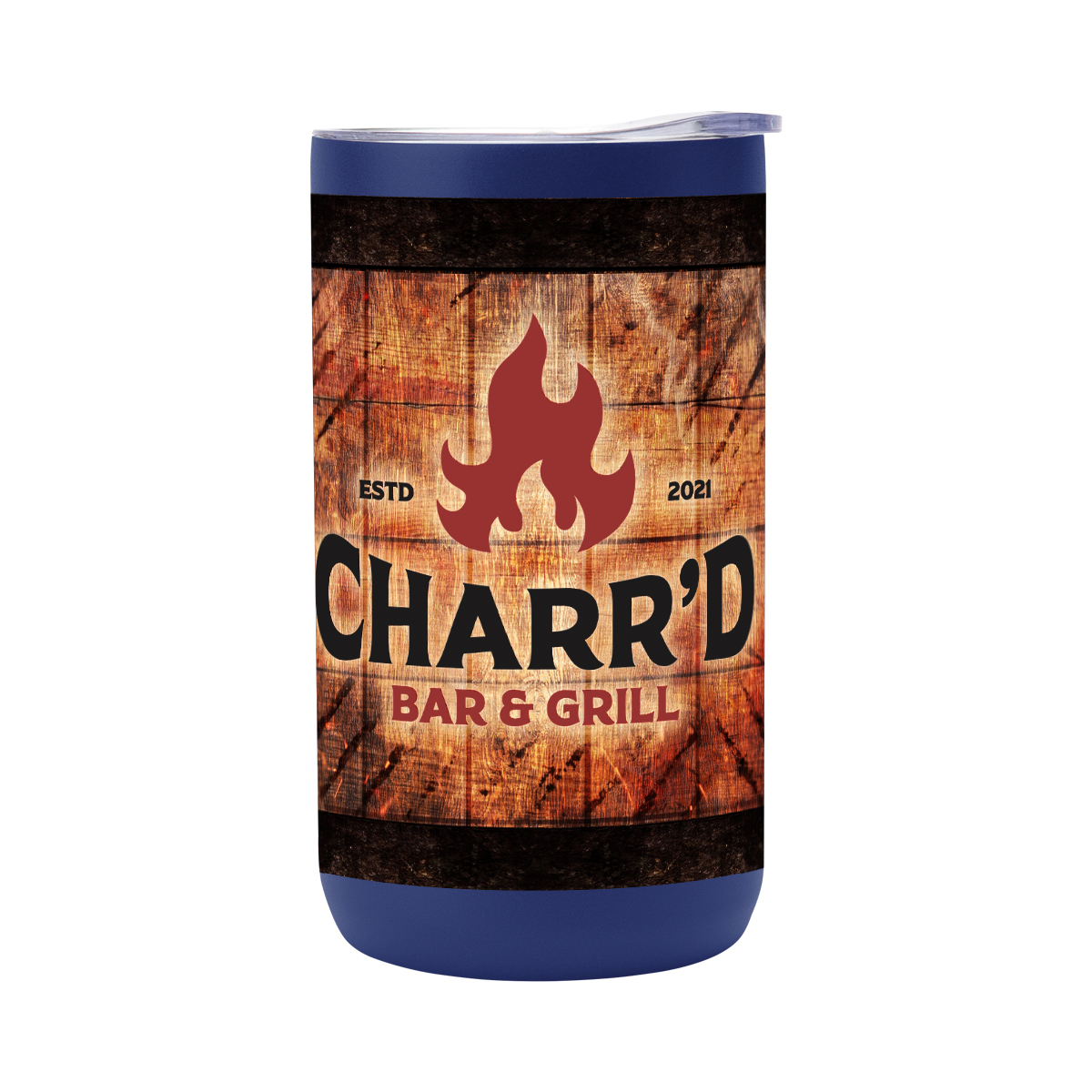 12 Oz. Full Color 4-in-1 Double Walled Can Cooler 1