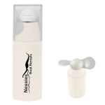 Mini Fan With Removable Cap - 85 WHT Padprint Mini Fan With Removable Cap - 85 WHT Padprint