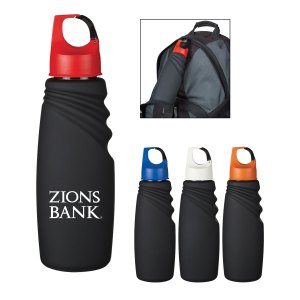 24 Oz. Matte Finish Crest Carabiner Sports Bottle 1 24 Oz. Matte Finish Crest Carabiner Sports Bottle 1