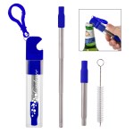 Straw Kit With Bottle Opener - 5241 BLU Silkscreen Straw Kit With Bottle Opener - 5241 BLU Silkscreen
