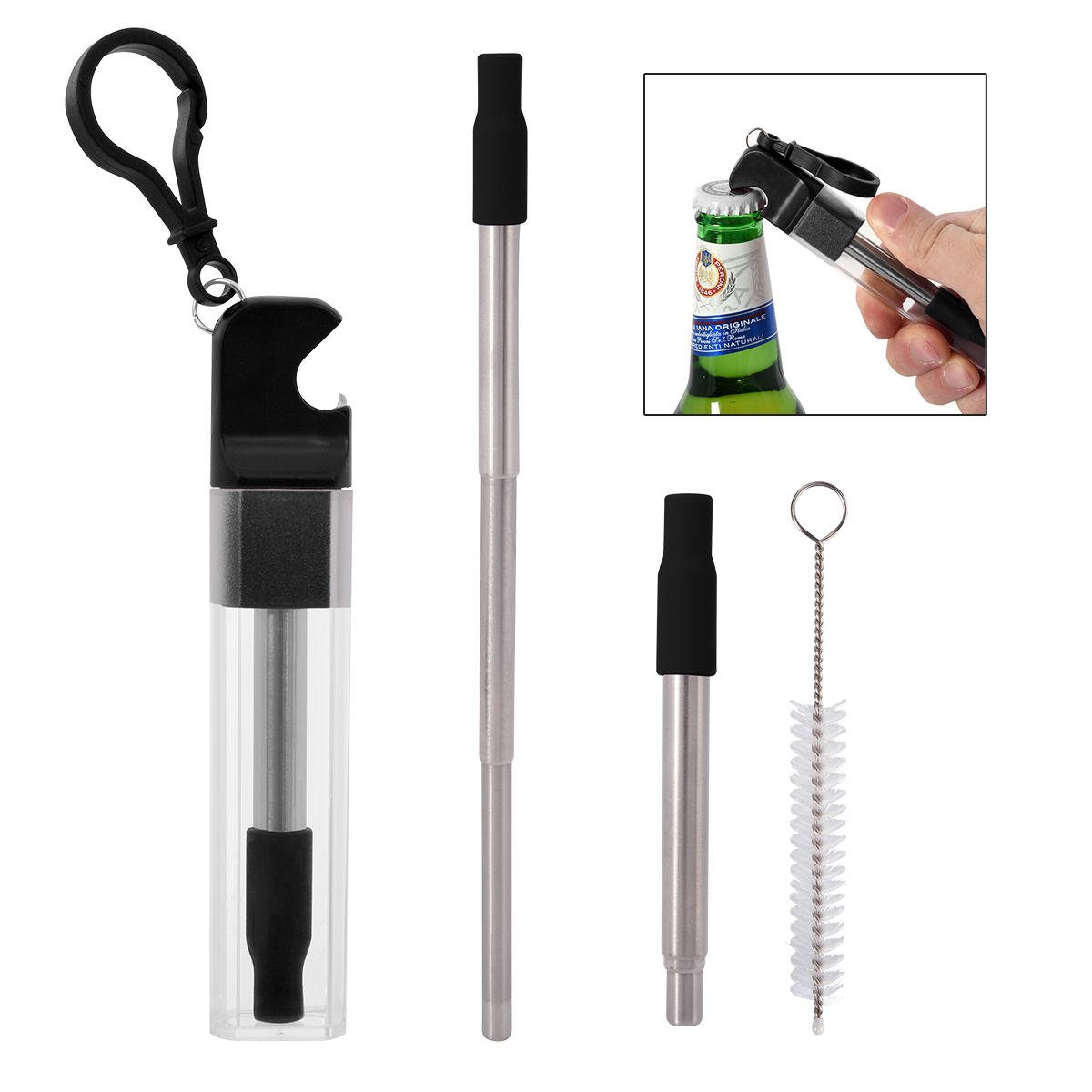 Straw Kit With Bottle Opener 1