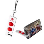 Fidget Pop Keychain Stand - POPSTAND WHTRED Padprint Fidget Pop Keychain Stand - POPSTAND WHTRED Padprint