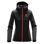 Stormtech Orbiter Softshell Hoody - KSH1W BLACK BRIGHTRED Embroidery Stormtech Orbiter Softshell Hoody - KSH1W BLACK BRIGHTRED Embroidery