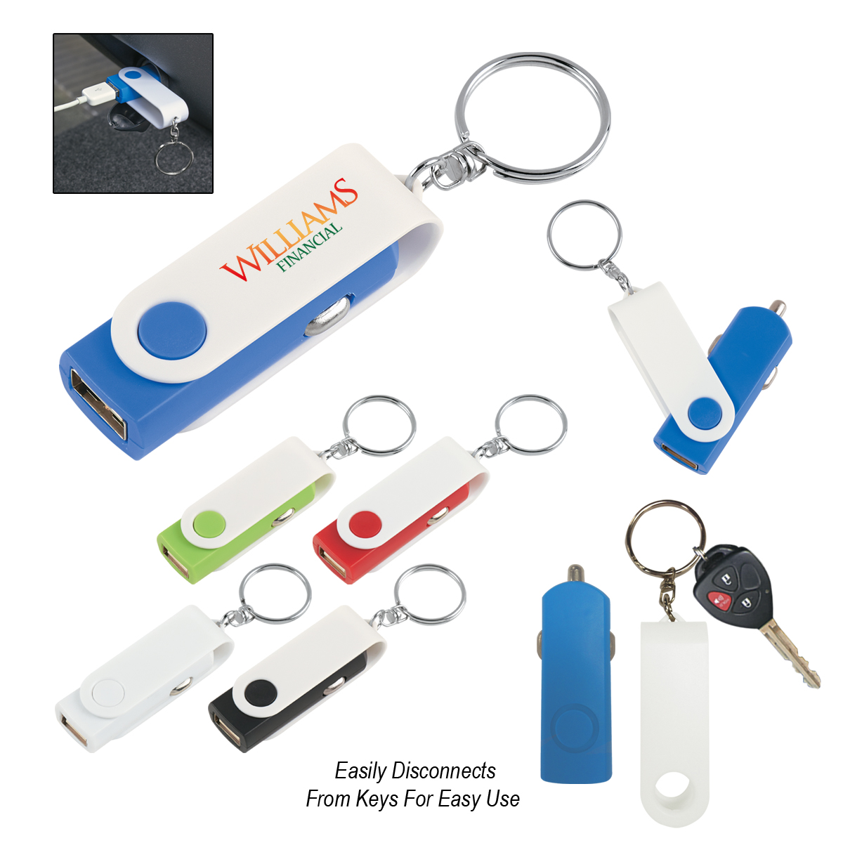 Swivel Car Charger 1