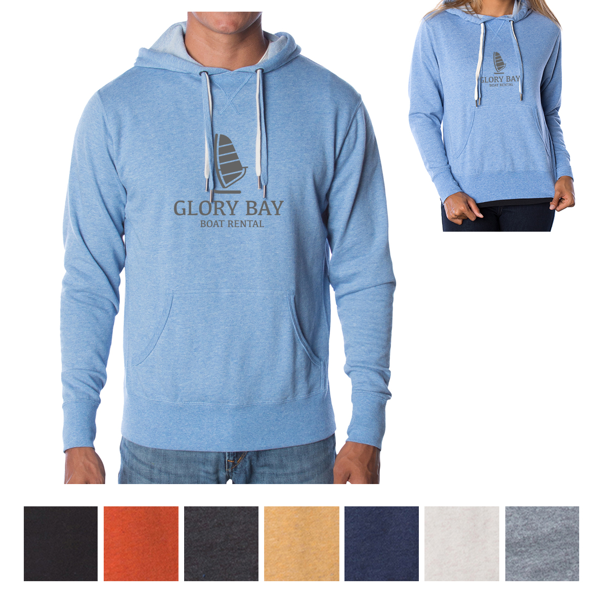 Independent Trading Co. - Midweight French Terry Hooded Sweatshirt 1