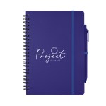 Repreve® Recycled Spiral Notebook With Pen - 65050 FSCRED Open Repreve® Recycled Spiral Notebook With Pen - 65050 FSCRED Open