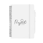 Repreve® Recycled Spiral Notebook With Pen - 65050 FSCROY Silkscreen Repreve® Recycled Spiral Notebook With Pen - 65050 FSCROY Silkscreen