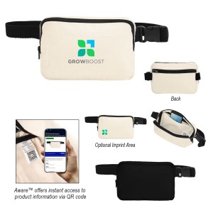 Aware™ 10 Oz. Recycled Cotton Canvas Belt Bag 1 Aware™ 10 Oz. Recycled Cotton Canvas Belt Bag 1