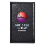 Leather Look Padfolio With Sticky Notes & Flags - 1360 BLK Personalization Digibrite Leather Look Padfolio With Sticky Notes & Flags - 1360 BLK Personalization Digibrite