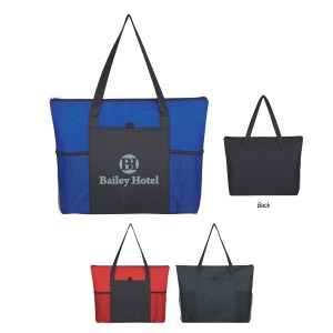 Non-woven Voyager Zippered Tote Bag 1 Non-woven Voyager Zippered Tote Bag 1