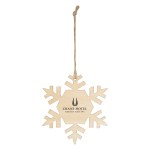 Wood Ornament - Snowflake - 1229 WOOD Silkscreen Wood Ornament - Snowflake - 1229 WOOD Silkscreen