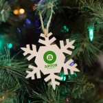Wood Ornament - Snowflake - 1229 WOOD Lifestyle Silkscreen Wood Ornament - Snowflake - 1229 WOOD Lifestyle Silkscreen