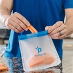 Reusable Zip Top Storage Bags - 75007 CLRBLU Lifestyle Silkscreen Reusable Zip Top Storage Bags - 75007 CLRBLU Lifestyle Silkscreen