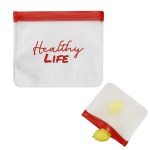 Reusable Zip Top Storage Bags - 75007 CLRRED Silkscreen Reusable Zip Top Storage Bags - 75007 CLRRED Silkscreen