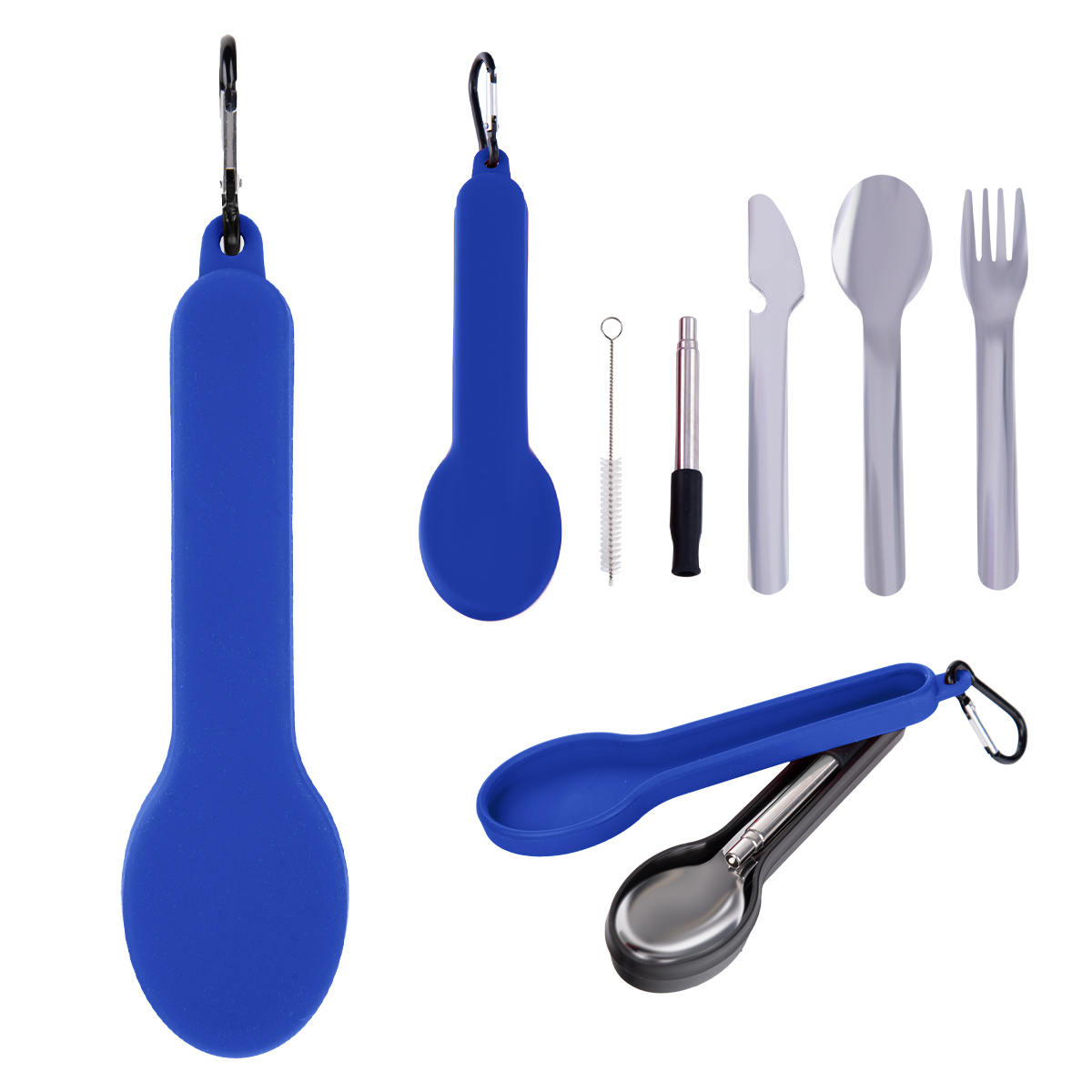 Travel Utensil Set With Silicone Holder 1