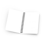Powerstick Acorn Side Bound Notebook - 94070 WHTBLK Open Powerstick Acorn Side Bound Notebook - 94070 WHTBLK Open