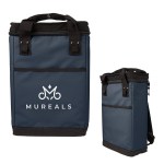 Summit 24 Can Cooler Backpack - 35095 WHTBLK Silkscreen Summit 24 Can Cooler Backpack - 35095 WHTBLK Silkscreen