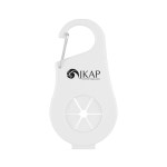 Towel & Water Bottle Holder Carabiner - 75079 WHT Padprint Towel & Water Bottle Holder Carabiner - 75079 WHT Padprint