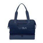 The Weekender Mini Travel Bag With Drop Bottom - 30128 NAVLTNAV Colorbrite The Weekender Mini Travel Bag With Drop Bottom - 30128 NAVLTNAV Colorbrite