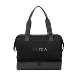 The Weekender Mini Travel Bag With Drop Bottom - 30128 BLK Colorbrite The Weekender Mini Travel Bag With Drop Bottom - 30128 BLK Colorbrite