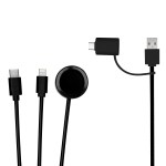 3' Multi-charging Cable With Watch Dock - 25226 BLK Connectors 3' Multi-charging Cable With Watch Dock - 25226 BLK Connectors