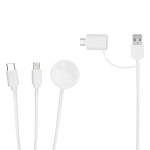3' Multi-charging Cable With Watch Dock - 25226 WHT Connectors 3' Multi-charging Cable With Watch Dock - 25226 WHT Connectors