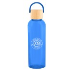 20 Oz. Ally Rpet Bottle With Bamboo Lid And Easy Carry Handle - 50255 TRNBLU Silkscreen 20 Oz. Ally Rpet Bottle With Bamboo Lid And Easy Carry Handle - 50255 TRNBLU Silkscreen